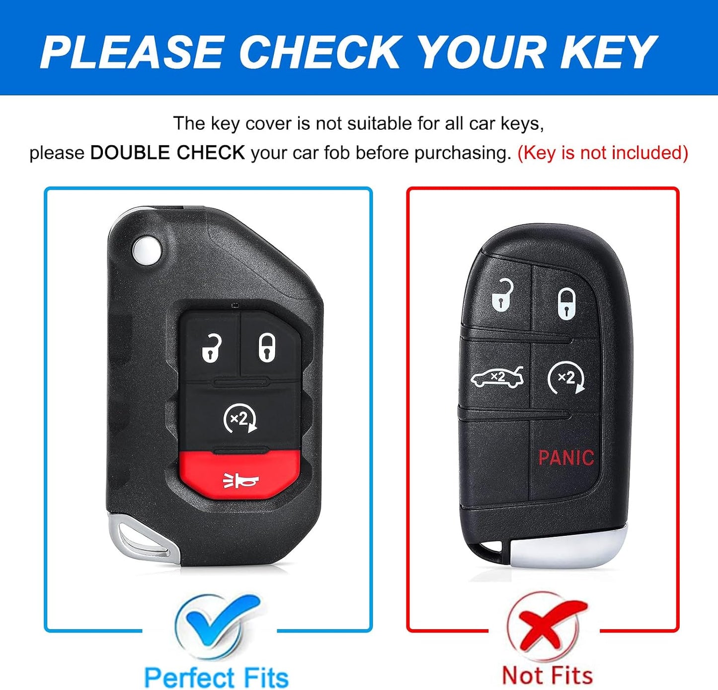 Funda TPU llavero Jeep Wrangler JL JLU plegable 4 botones