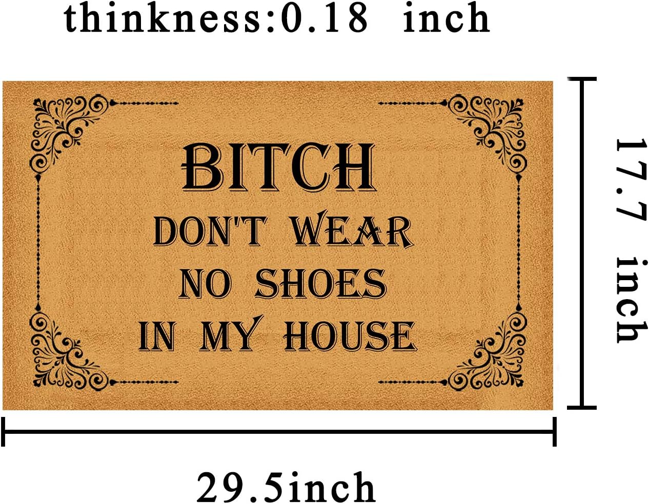 Tapete antiderrap personalizado para puerta entrada cocina