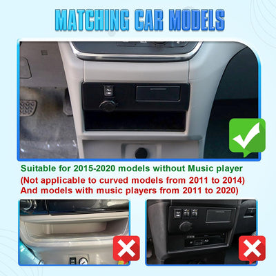 Set 2 organiz. consola Toyota Sienna 15-