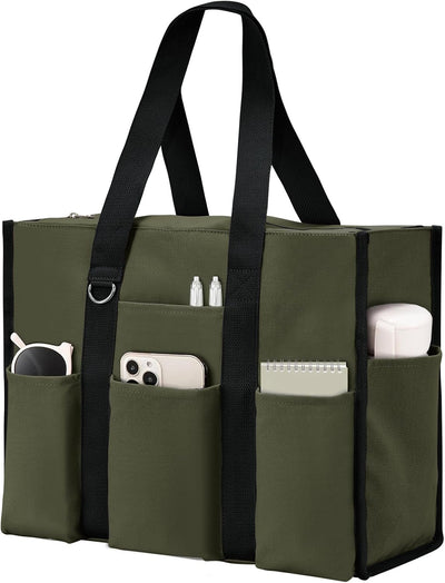 Bolsa para mujer impermeable 12 bolsillos cremallera utilidad