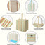 4 Pzas Bolsas Comestibles Reutilizables Plegables