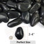Rocas río 20lb negras 3-4" para jardín pecera