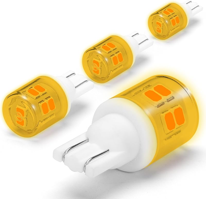 Bombilla LED Ámbar T10 168 para Luces Matrícula Puerta