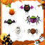 6 Faroles Halloween 3D Panal Abeja Murciélago Calabaza Plegable