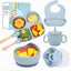 Set alimentación bebé silicona cuenco cucharas tenedor