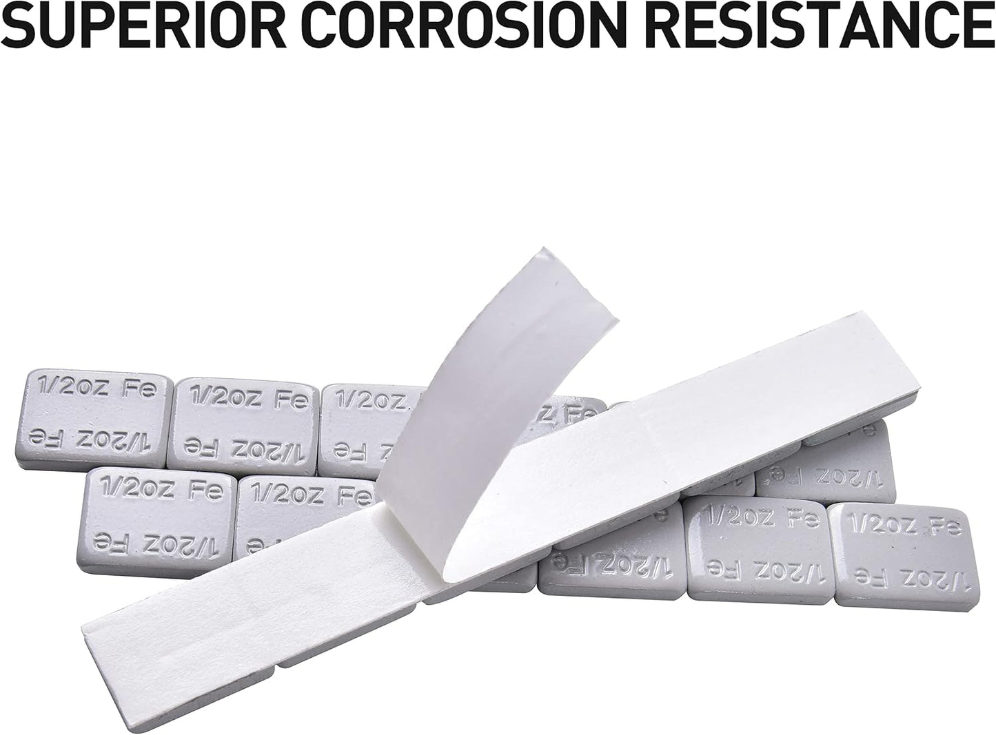 Pesas adhesivas para autos camiones SUV 0.5oz gris caja