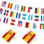 Set 2 Banderas Hispanas 22 Paises 60ft Escuela Oficina