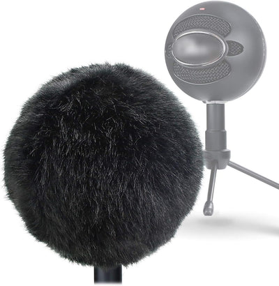 Muff peludo para parabrisas cubierta viento micrófono Deadcat azul