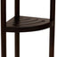 Estante esquinero baño teca Mocha-Shield