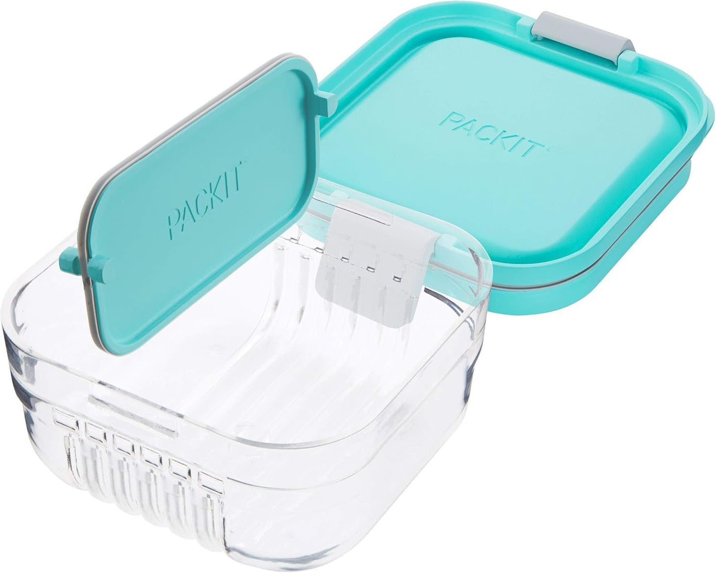 Contenedor Bento Alimentos Verde Menta con Tapa