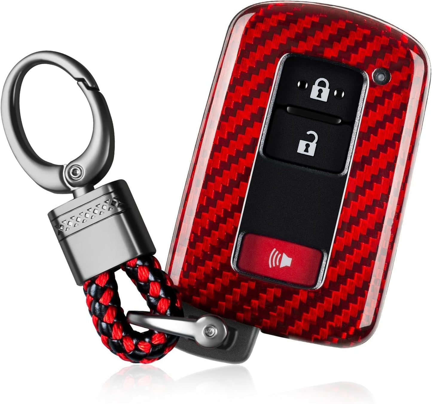 Funda llavero fibra vidrio comp Toyota Tacoma 4Runner rojo