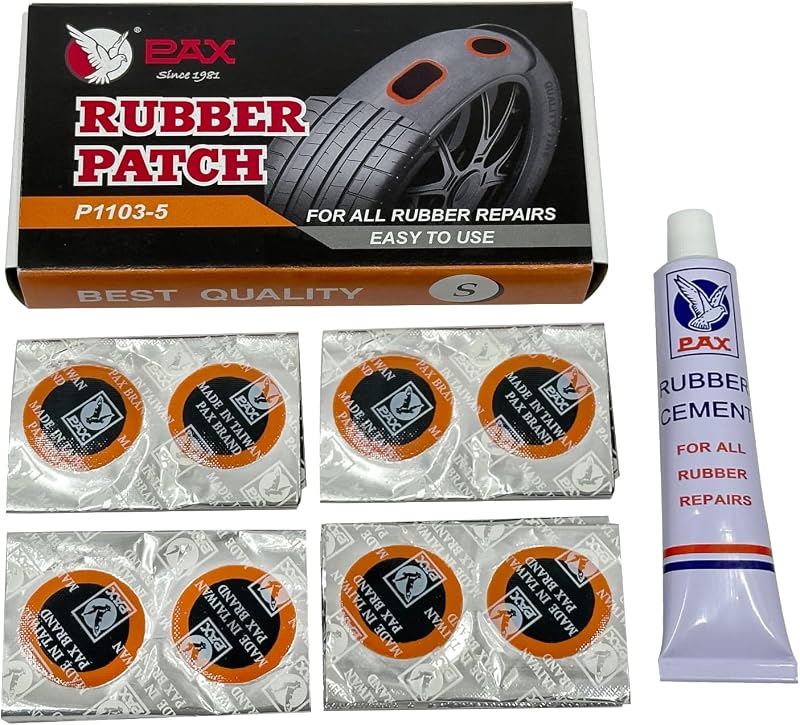 Kit parches neumáticos 25mm para auto, moto, bicicleta
