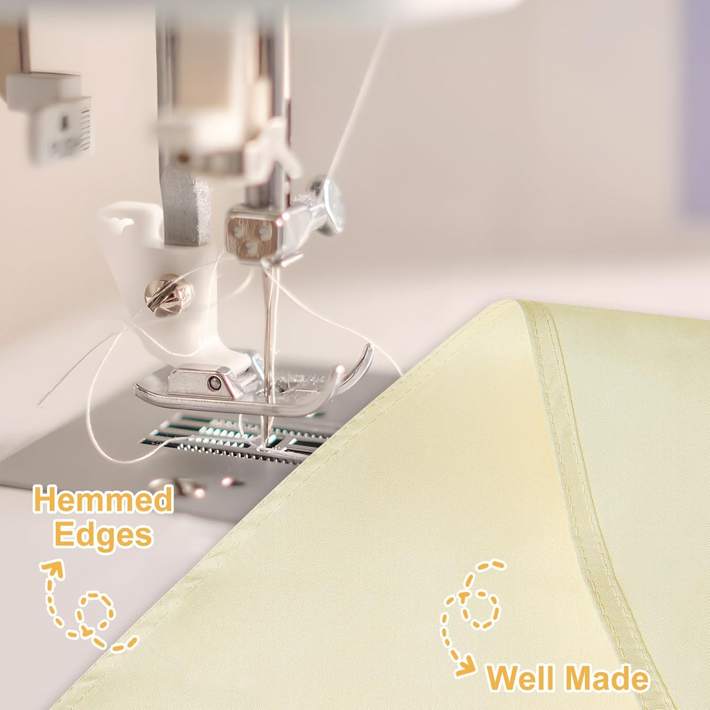 6 Manteles Redondos Beige 108pulg Poliéster Reutilizables