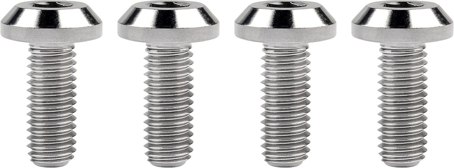 Cabeza paraguas titanio M8 x 0.787pulgada pack 4