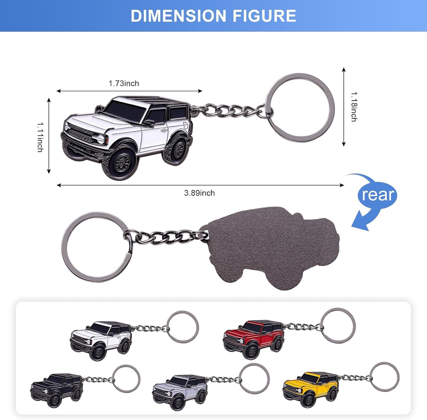 Llavero Ford Bronco rojo funda Cool Mods deportivo