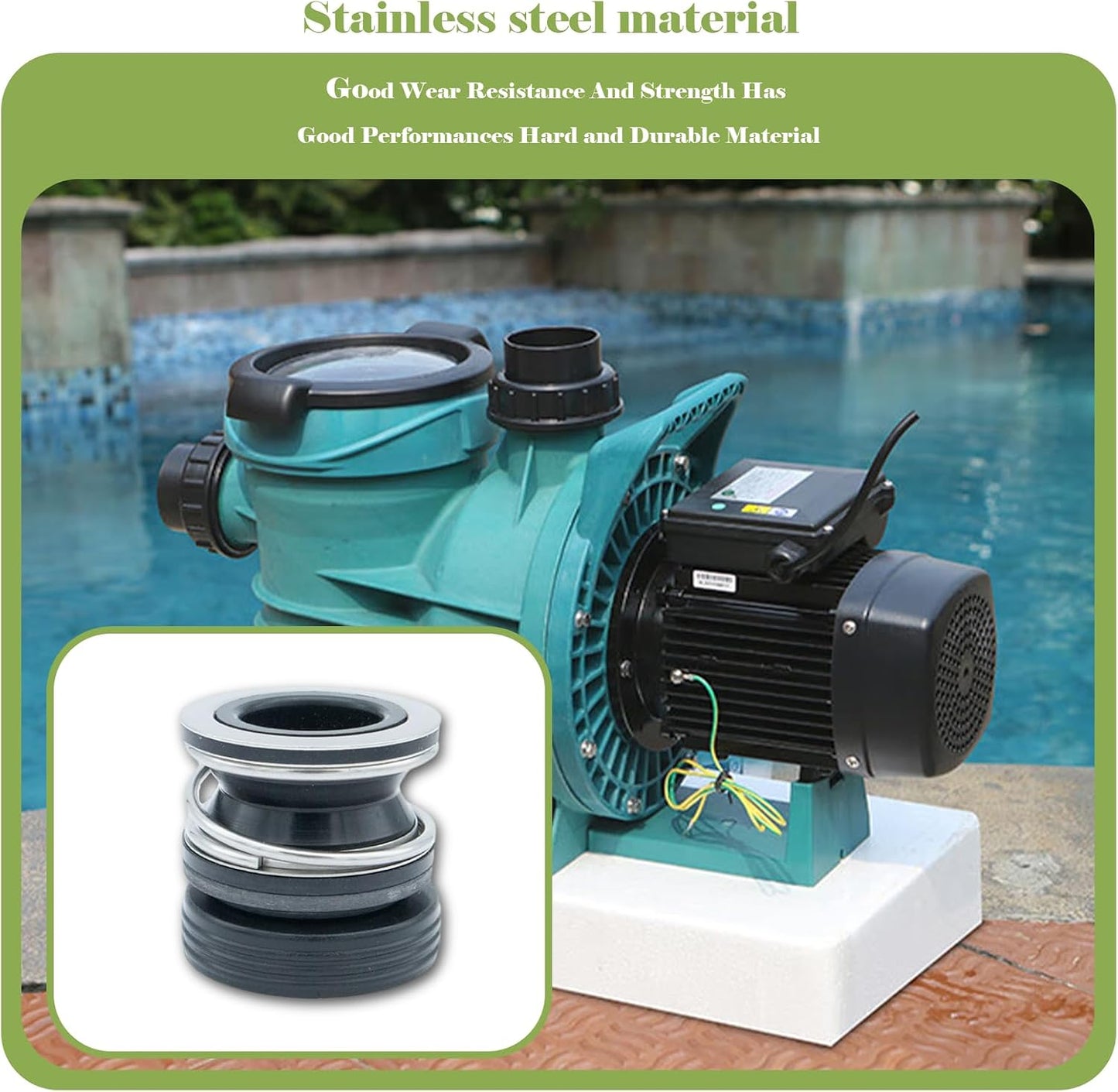 Sello eje 3/4" comp bomba piscina pack 2