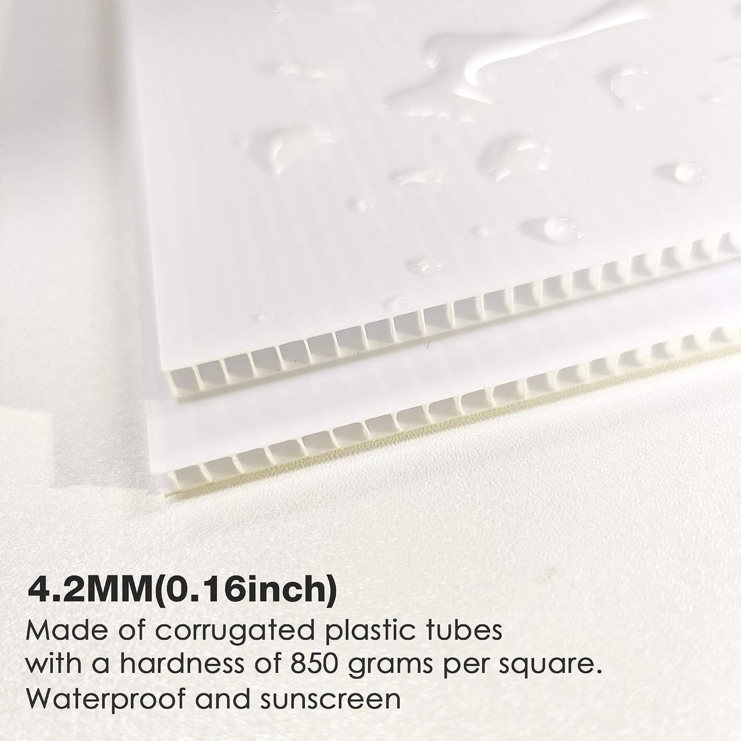 Letreros plástico blanco 18x12" para patio 2 pzas