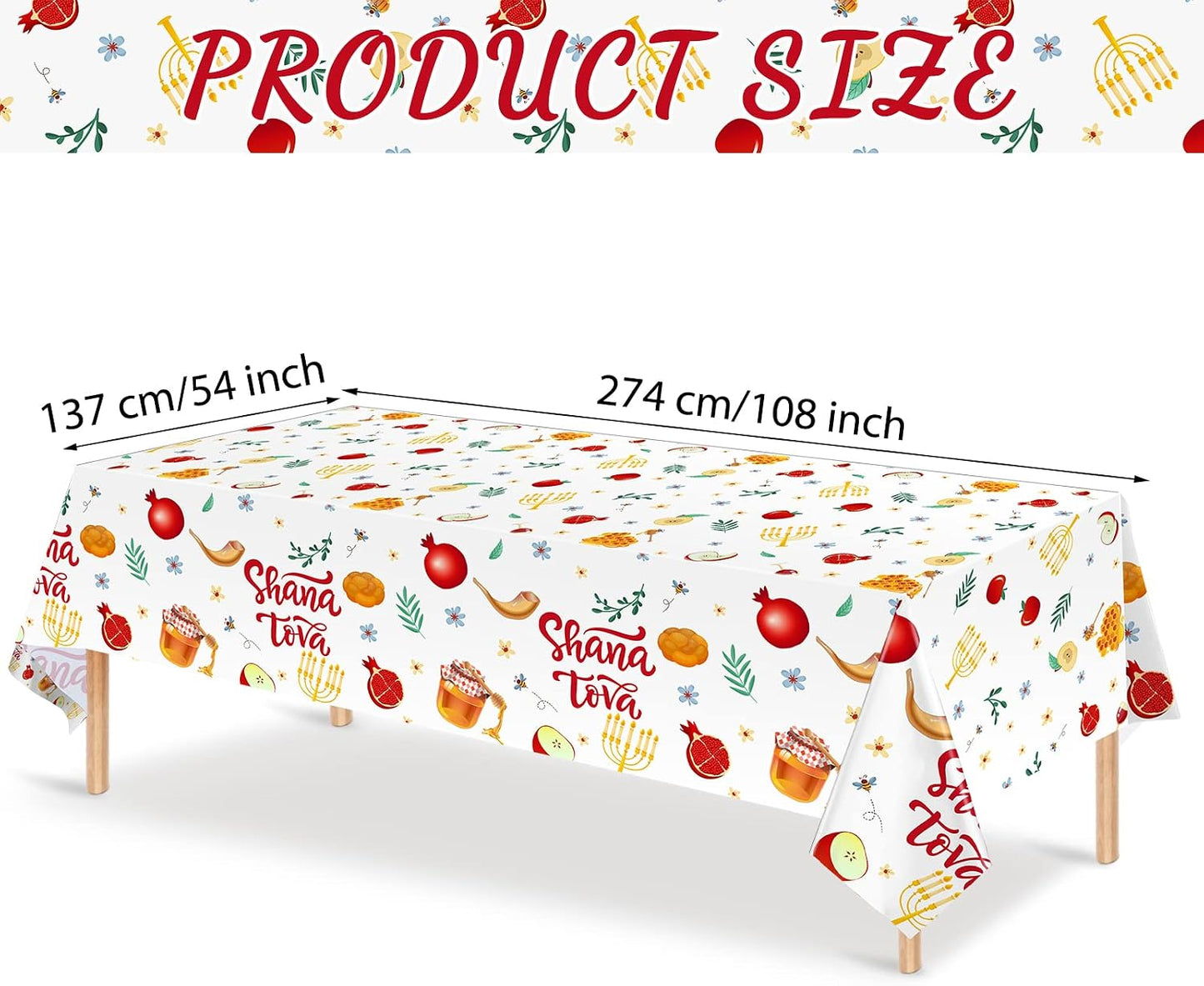 3 Manteles Plástico Rectangulares Impermeables 54x108pulg