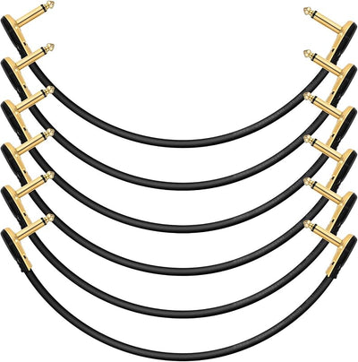 Cable 1/4 in. para pedales guitarra y bajo 15 cm