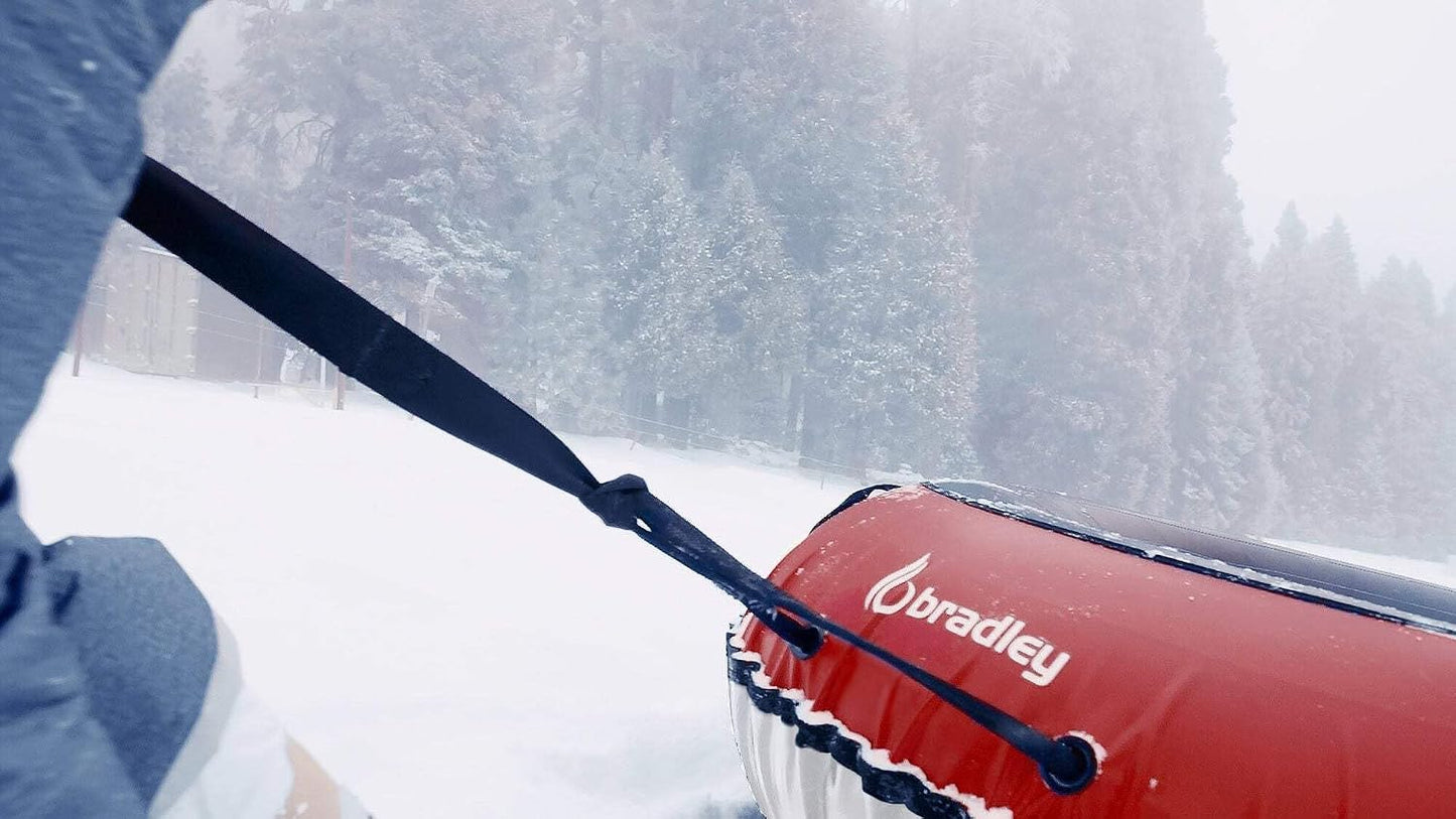 Tubo nieve 60pulg resbaladizo trineo rápido goma 4 asas