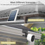 2 Pzas Montaje Universal Panel Solar Canalón Aluminio Negro