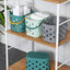 Cesta portátil ducha asa plástico baño cocina