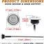 Lente ámbar 3 luces LED señal giro 12V