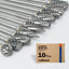 Set 10 Brocas Carburo Dremel 1/8pulg Doble Corte Metal Aluminio