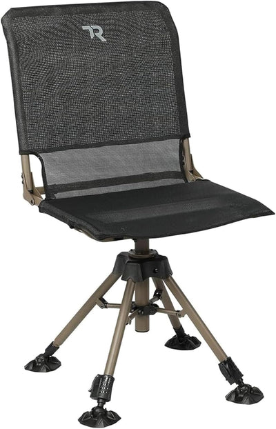 Silla caza giratoria silenciosa 360° plegable 400lbs