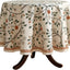 Mantel lino francés beige claro redondo resistente arrugas
