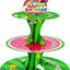 Soporte cupcakes 3 niveles dibujos animados fiesta sandía niños