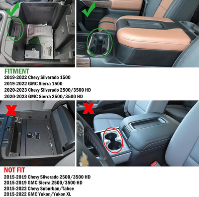 Bandeja reposabrazos consola Chevy Silverado/GMC Sierra 2020-23