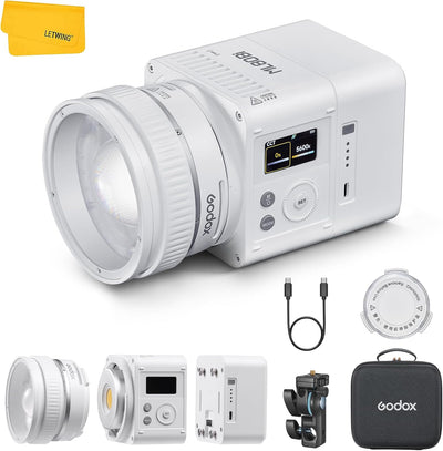 Luz video COB bicolor 2800K-6500K CRI 96 portátil