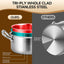 Olla acero inox tri-capa 1.5qt con tapa apta horno