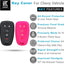 Funda silicona llavero Chevy 5 botones 2 pzas negro rosa