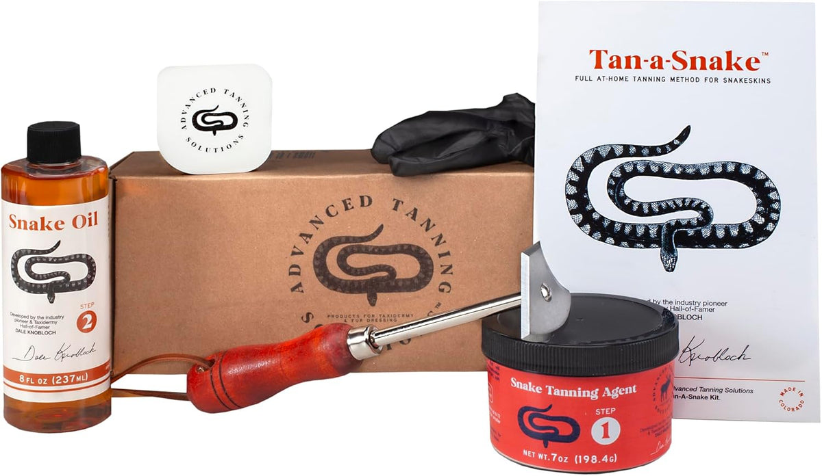 Kit bronceado piel de serpiente pitón cascabel