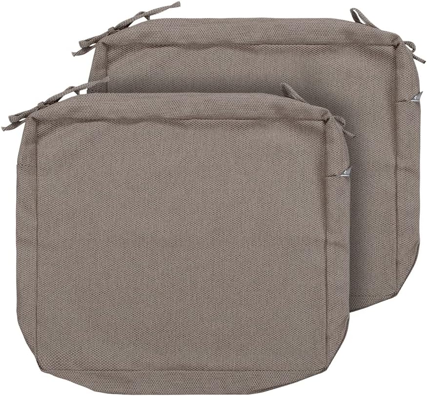 2 Pzas Funda Cojín Impermeable 24x24pulg Marrón