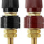 Terminal batería 3/8pulg 2uds rojo y negro