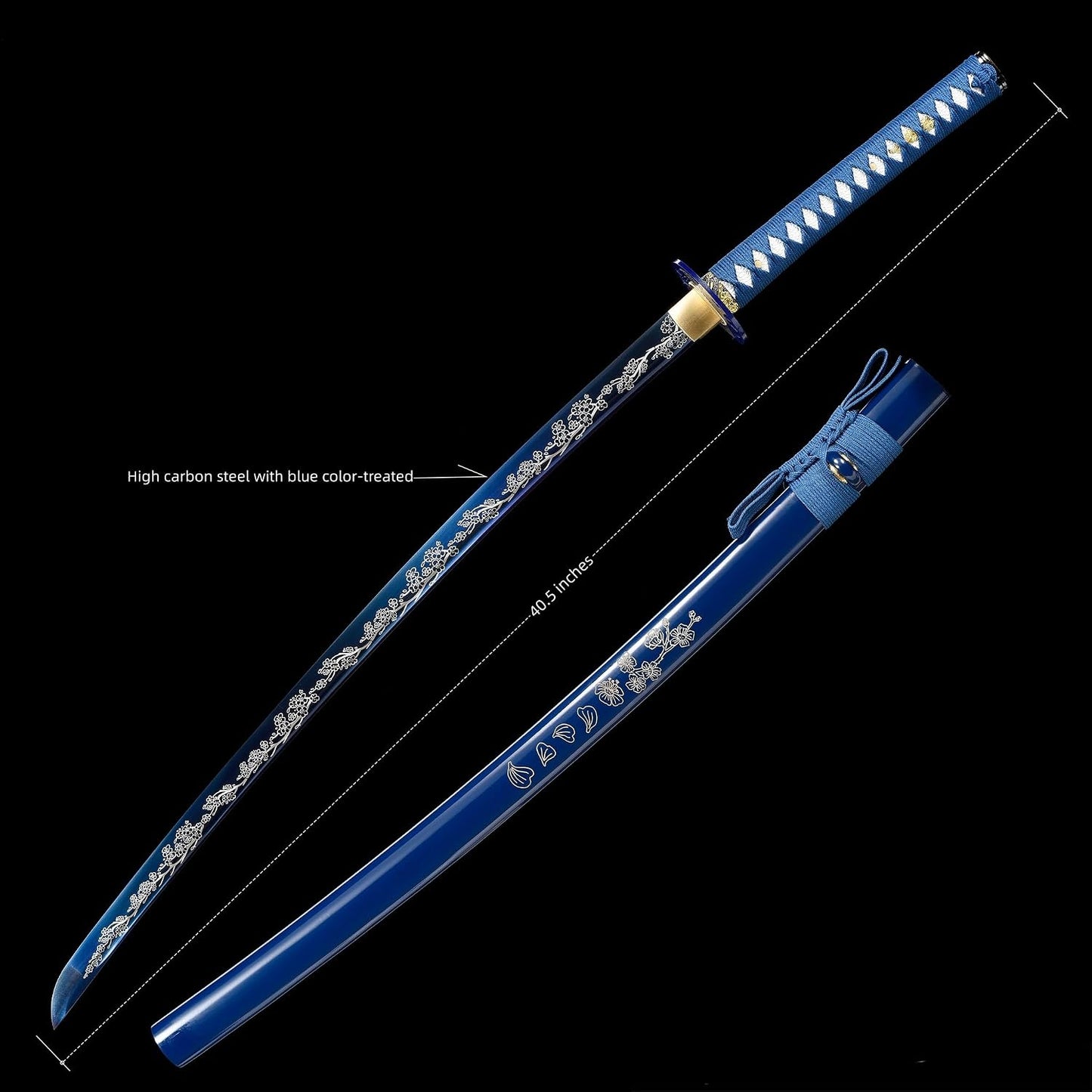 Espada samurái katana acero alto carbono forjada a mano