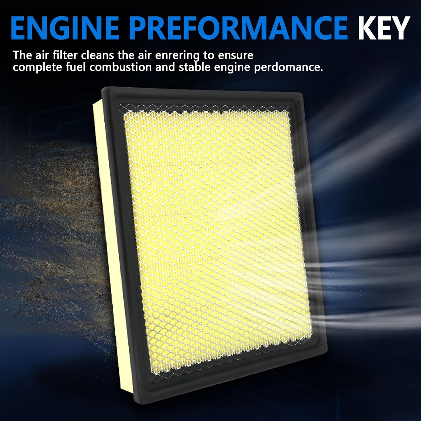 Filtro aire motor comp Chevy Silverado 02-20