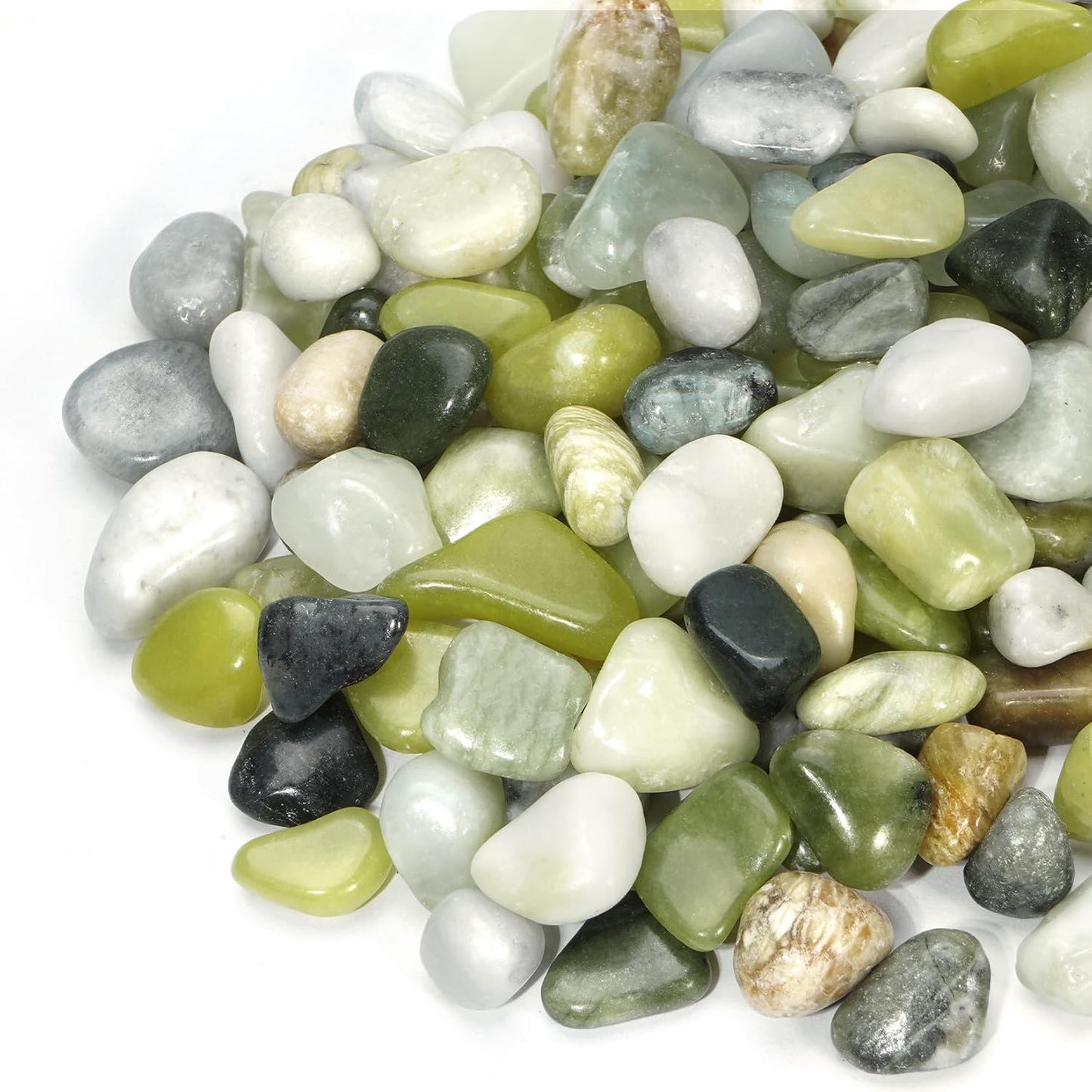 Piedras jade 1/2pulg decorativas para plantas
