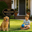 Letrero No Soliciting aluminio 14x7pulg 36pulg altura pack 2