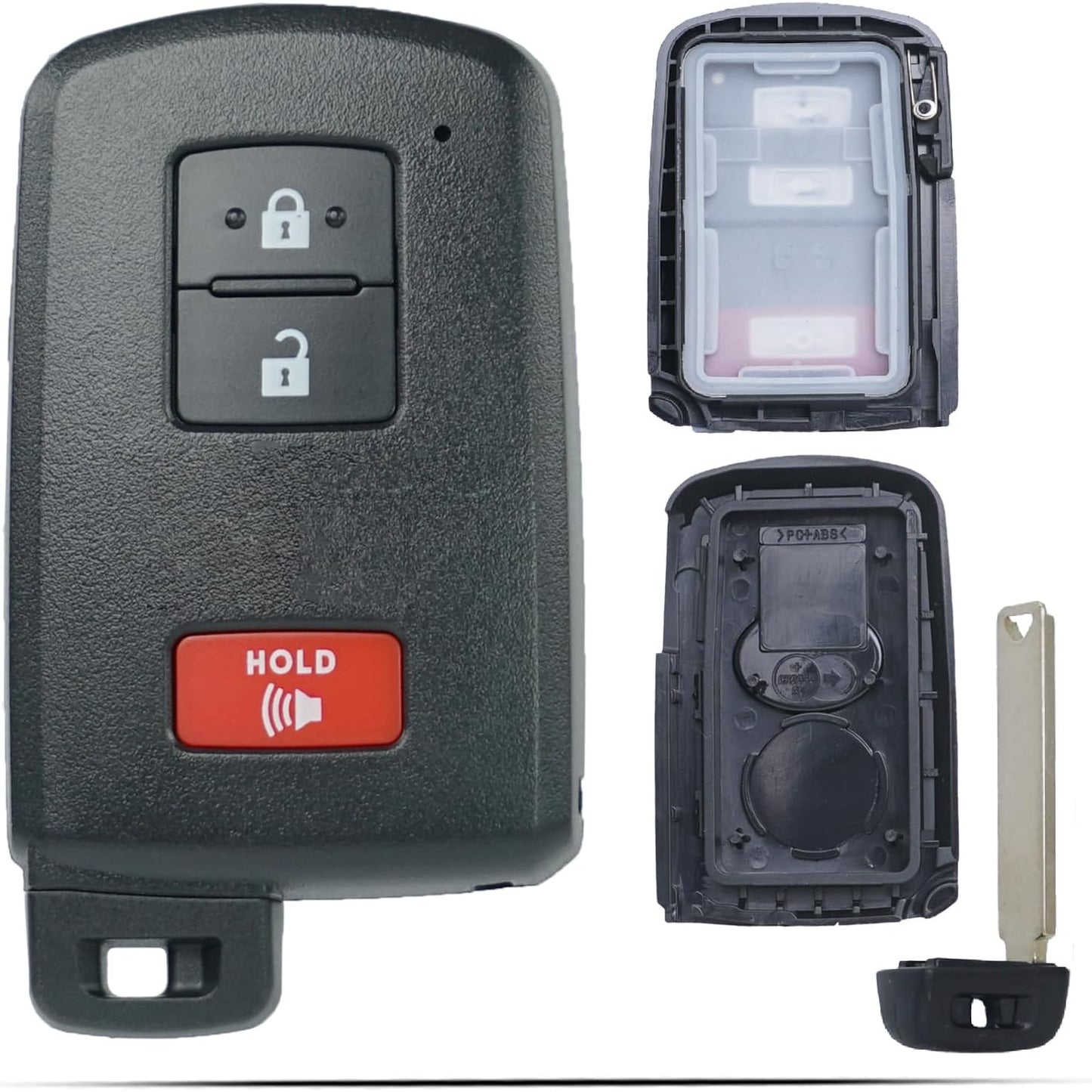 Funda llavero Toyota 12-23 con control remoto 3 botones