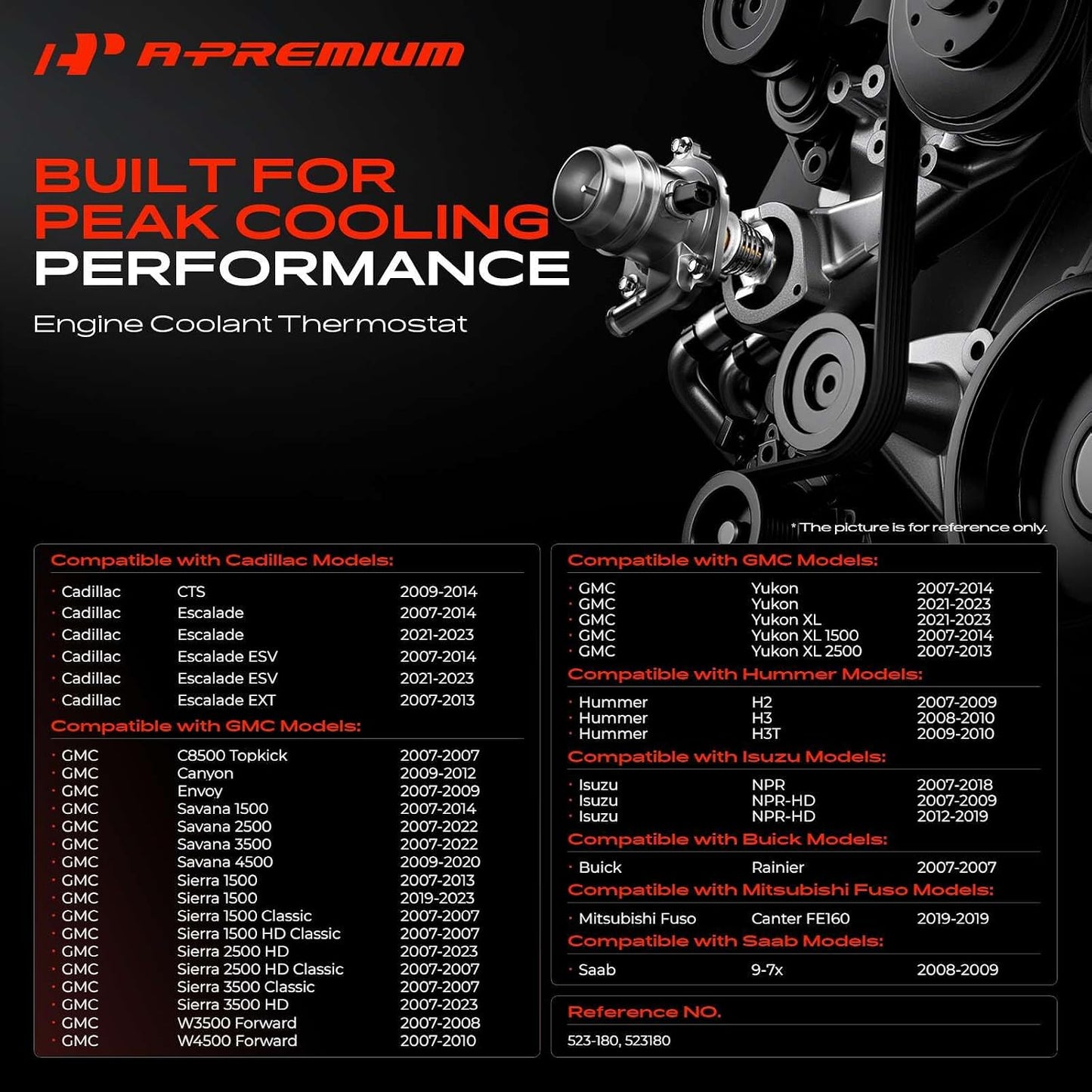 Termostato motor con sello comp Chevrolet Silverado Tahoe
