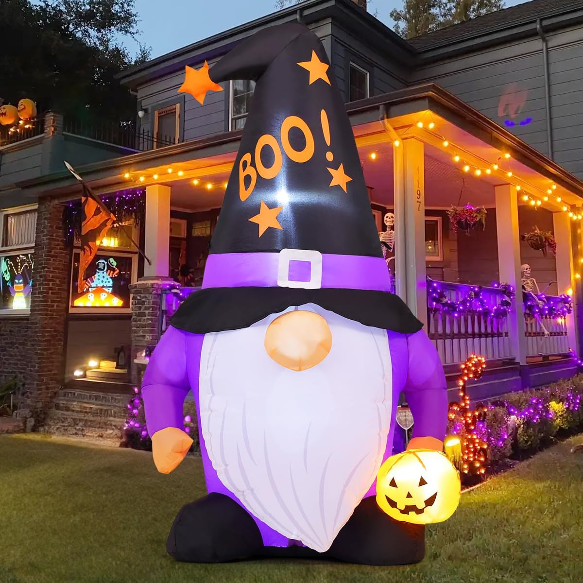 Gnomos inflables LED decoración exterior e interior