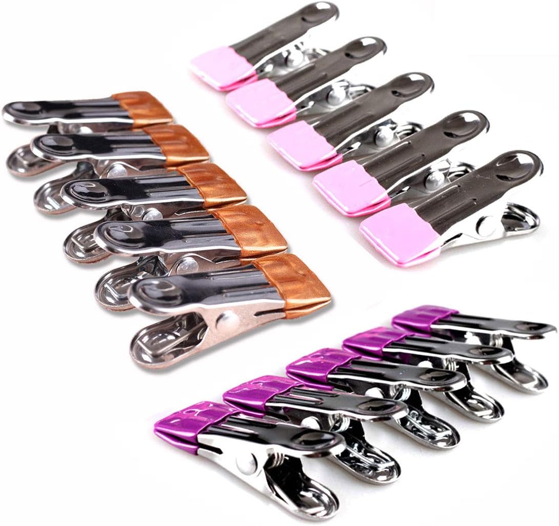 Pinzas acero inox 30 pzas clips toalla playa y piscina