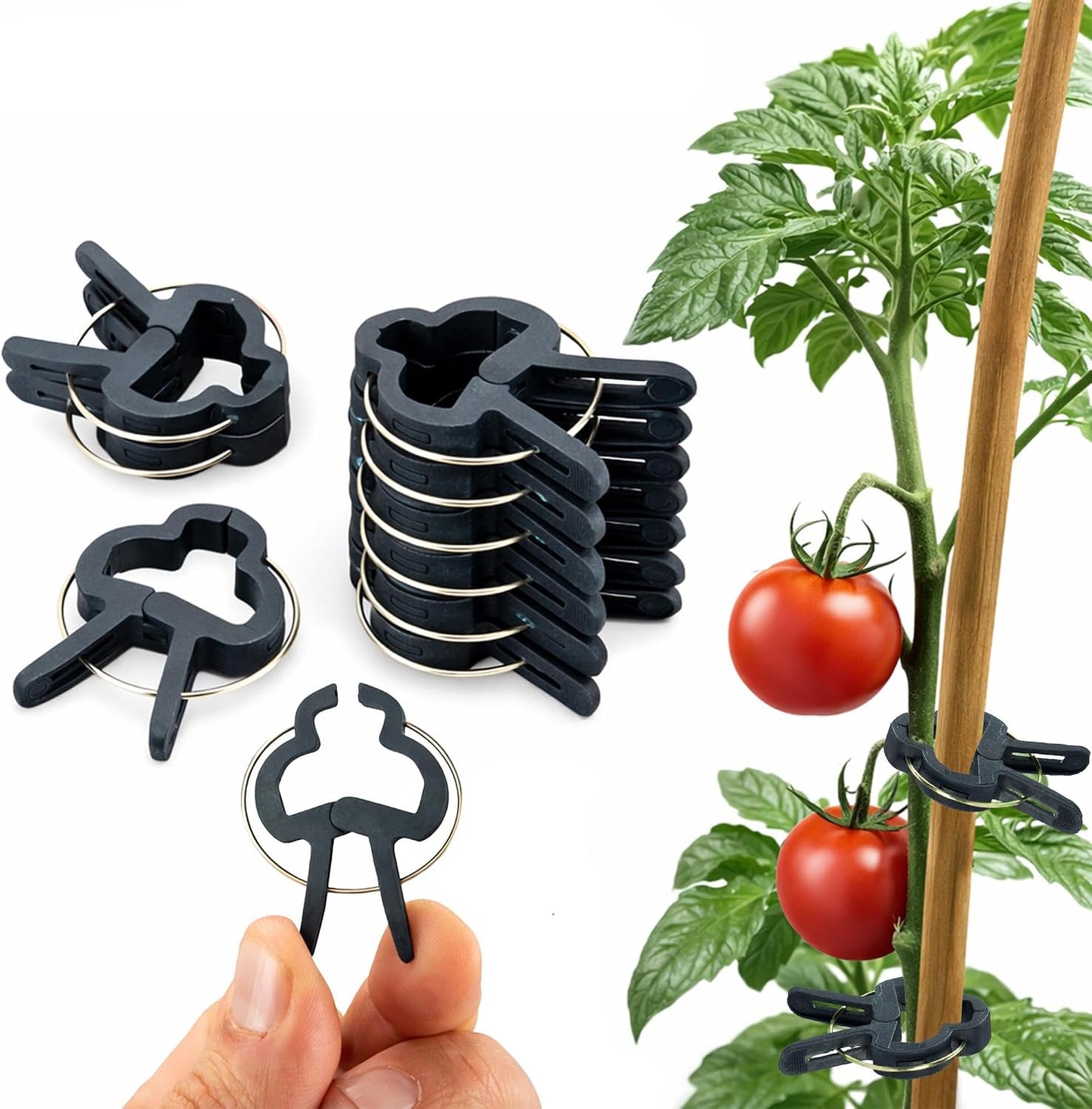60 Clips para plantas enredaderas 1.57pulg reutilizables