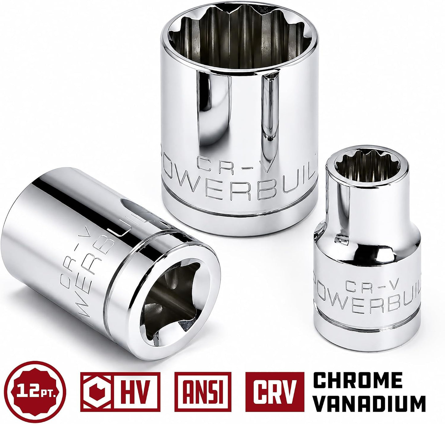Enchufe 3/8x7/16 12 puntos cromo-vanadio