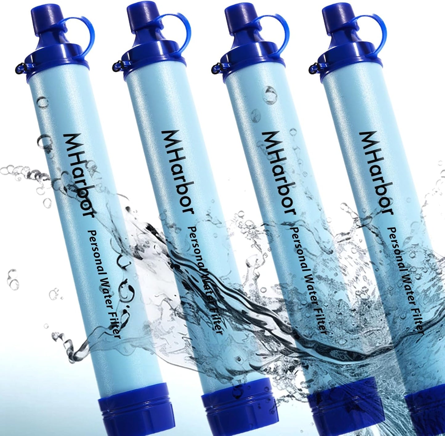 Filtro agua portátil 0.01 micrones 1500L pack 4