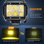 Focos LED 4" haz puntual amarillo 2pzas para camión ATV UTV